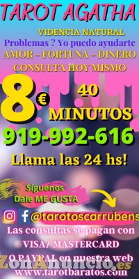 Promo de tarot,videncia 30 minutos+10 minutos gratis